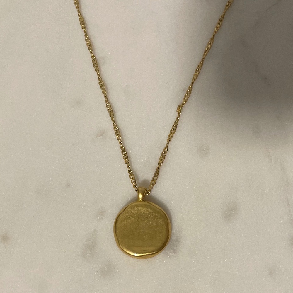 NWOT Madewell gold twisted-chain pendant necklace - Picture 3 of 10